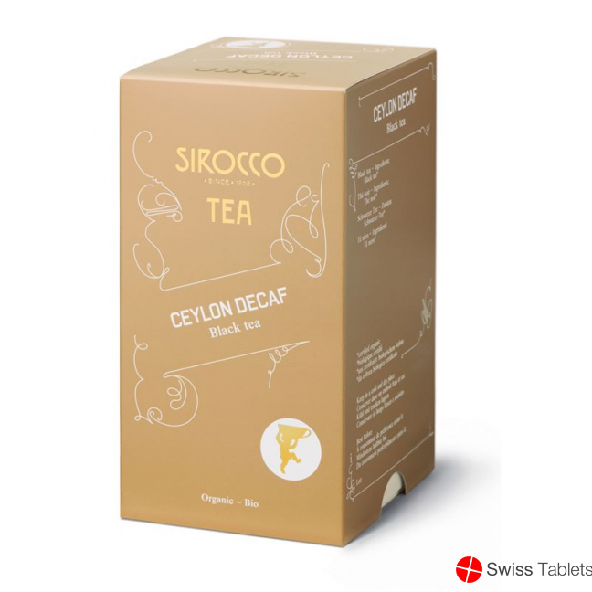 Sirocco Ceylon tea bags Decaf 20 pcs