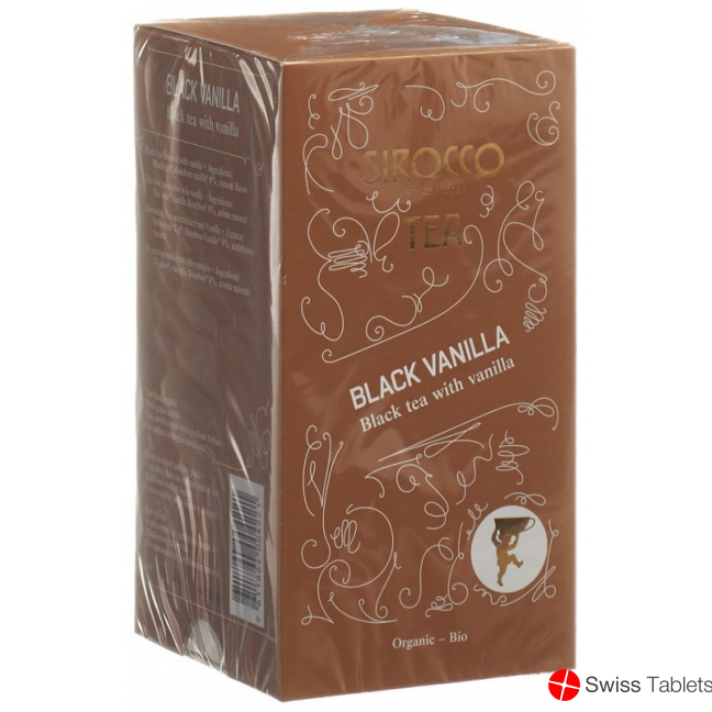 Sirocco Black Vanilla Tea Bags 20 pcs