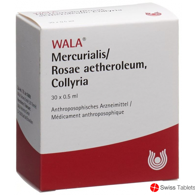 Wala Mercurialis / Rosae aetheroleum Gd Opht 30 Monodos 0.5 ml Wala Mercurialis / Rosae aetheroleum Gd Opht 30 Monodos 0.5 ml