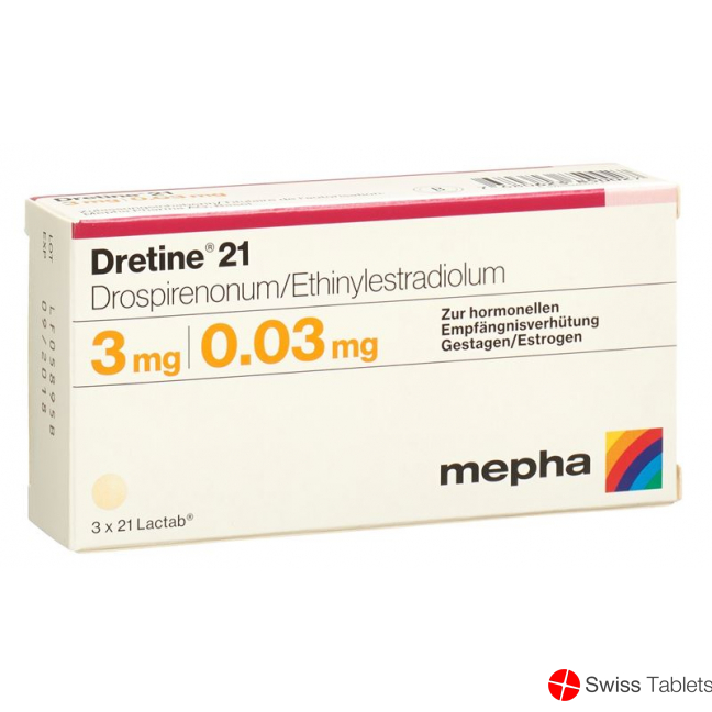 Dretine 21 Lactab 3 x 21 pcs