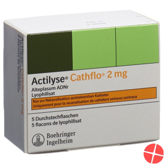 Actilyse Cathflo Trockensub 2 mg Durchstf 5 pcs
