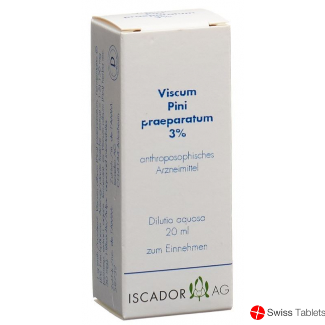 Iscador Viscum Pini Praeparatum 3% Dilutio aquosa 20 ml