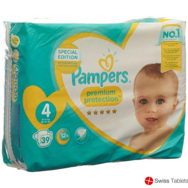 Pampers Premium Protection Gr4 9-14kg Maxi Saver Pack 39 pcs