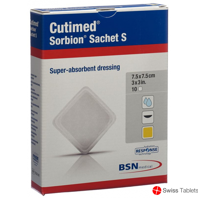 Cutimed Sorbion Sachet S 7.5x7.5cm 10 Stück buy online