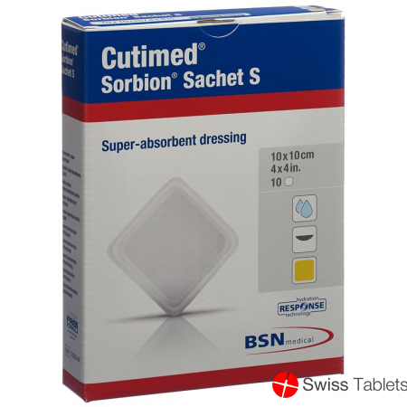 Cutimed Sorbion Sachet S 10x10cm 10 Stück buy online