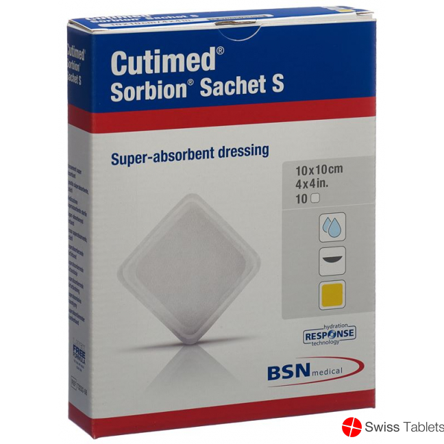 Cutimed Sorbion Sachet S 10x10cm 10 Stück buy online