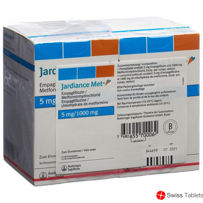 Jardiance Met Filmtabl 5 / 1000mg 2 x 90 pcs