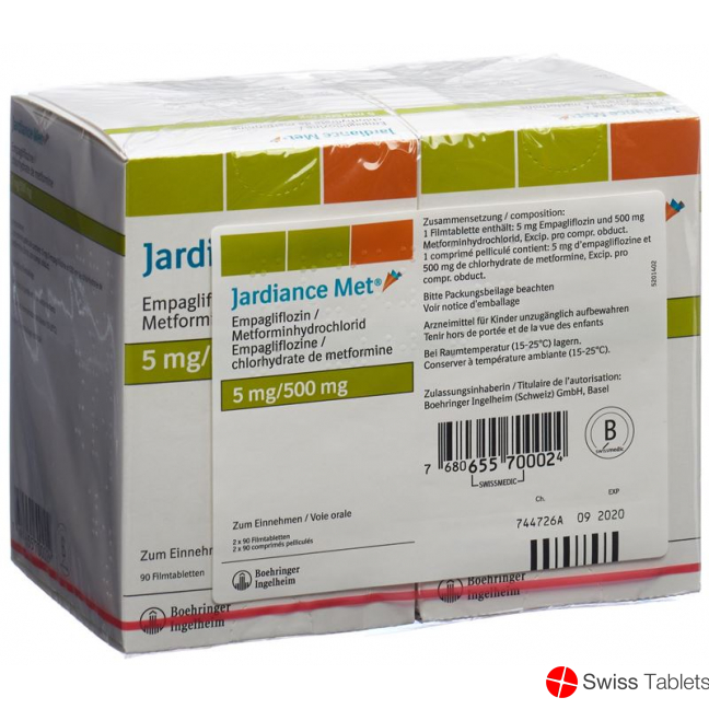 Jardiance Met Filmtabl 5 / 500mg 2 x 90 pcs