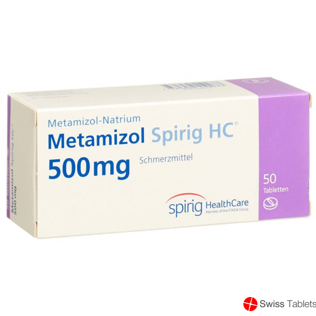 Dipyrone Spirig HC tbl 500 mg 50 pcs