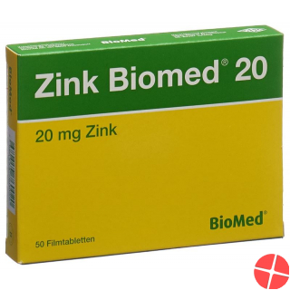 Zinc Biomed Filmtabl 20 50 pcs