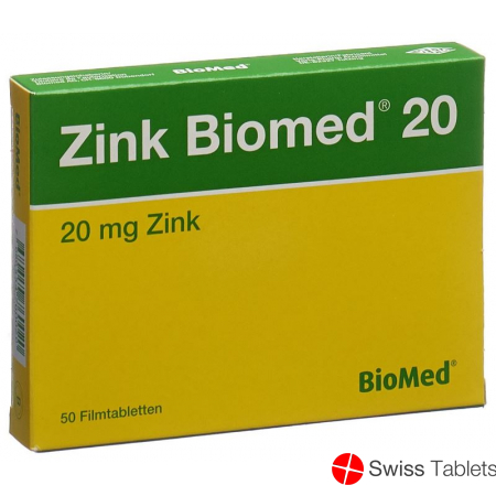 Zinc Biomed Filmtabl 20 50 pcs