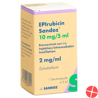 Epirubicin Sandoz 10 mg / 5ml Durchstf 5 ml