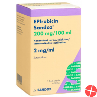 Epirubicin Sandoz 200 mg / 100ml 100 ml Durchstf