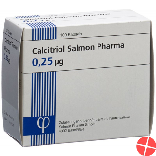 Calcitriol Salmon Pharma Kaps 0:25 mcg 100 pcs