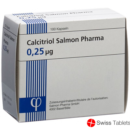 Calcitriol Salmon Pharma Kaps 0:25 mcg 100 pcs