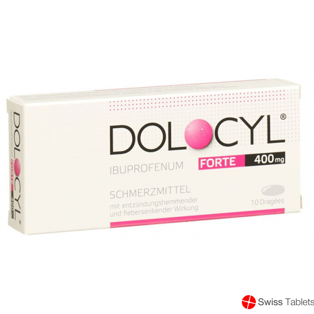 Dolocyl forte drag 400 mg of 10 pcs
