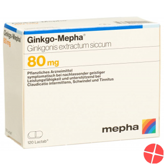 Ginkgo Mepha Lactab 80 mg 120 pcs