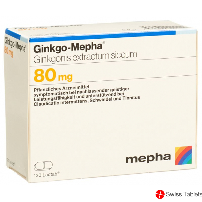 Ginkgo Mepha Lactab 80 mg 120 pcs