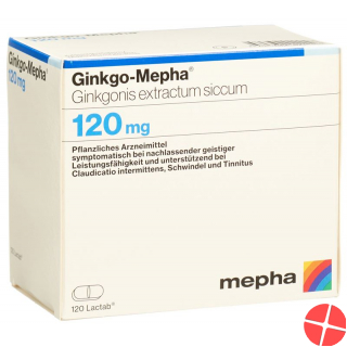Ginkgo Mepha Lactab 120 mg 120 pcs