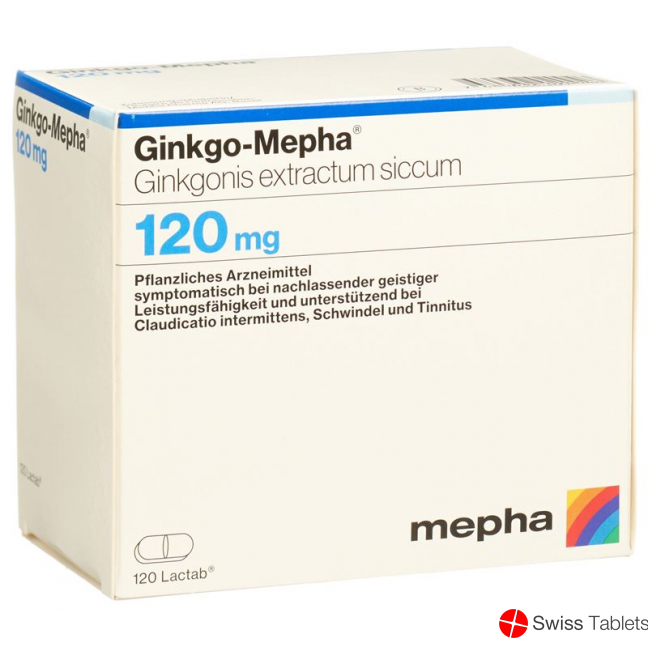 Ginkgo Mepha Lactab 120 mg 120 pcs