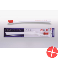 Swissdent Colors white toothbrush / red soft-medium