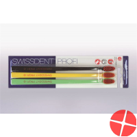 Swissdent Colors Toothbrush Trio black yellow green soft-medium