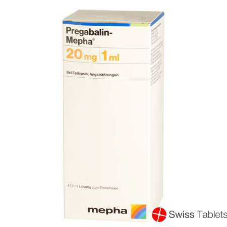 Pregabalin Mepha Oral solution 20 mg / ml Fl 473 ml
