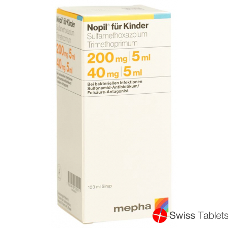 Nopil syrup child 200 / 40mg Fl 100 ml