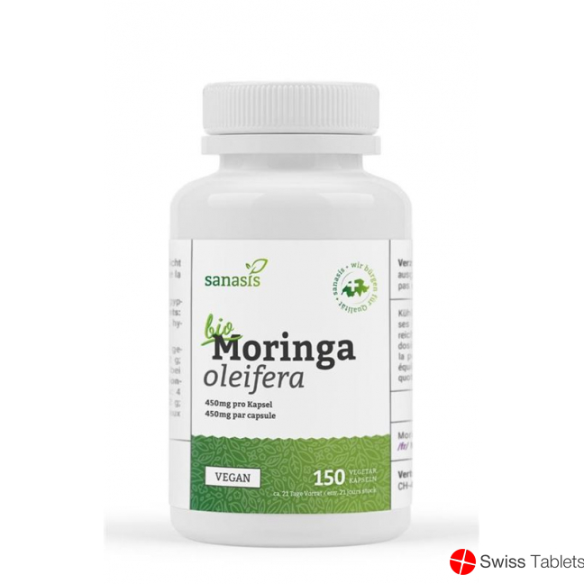Sanasis Moringa Kaps Bio Ds 150 pcs