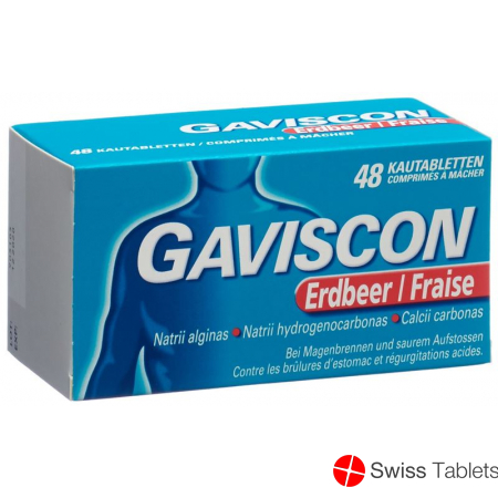 Gaviscon Kautabl strawberry 48 pcs
