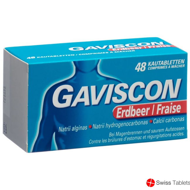 Gaviscon Kautabl strawberry 48 pcs