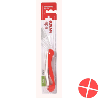 Edel+white Flosserbrush To Go Whitening Travel Toothbrush