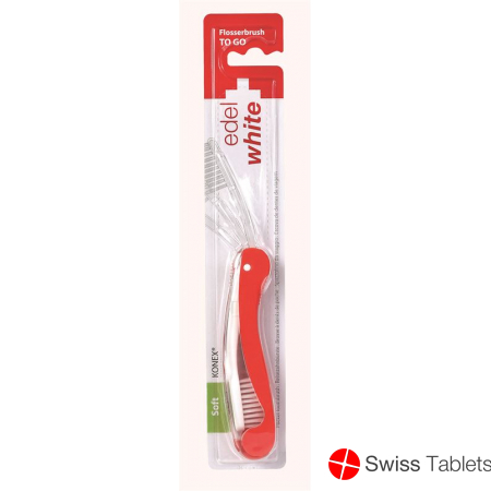 Edel+white Flosserbrush To Go Whitening Travel Toothbrush buy online