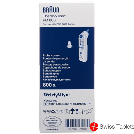 Braun Thermoscan Einw-sondenhülle Pro 6000 800 Stück buy online