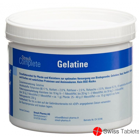 Streuli Complete Gelatine Pulver Dose 250g buy online