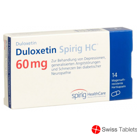 Duloxetine Spirig HC Kaps 60 mg 14 pcs