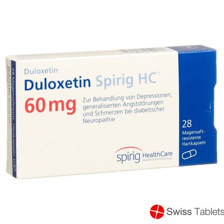 Duloxetine Spirig HC Kaps 60 mg 28 pcs