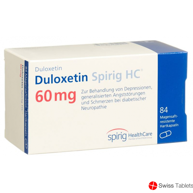 Duloxetine Spirig HC Kaps 60 mg 84 pcs