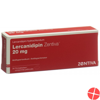 Lercanidipine Zentiva Filmtabl 20 mg 30 pcs