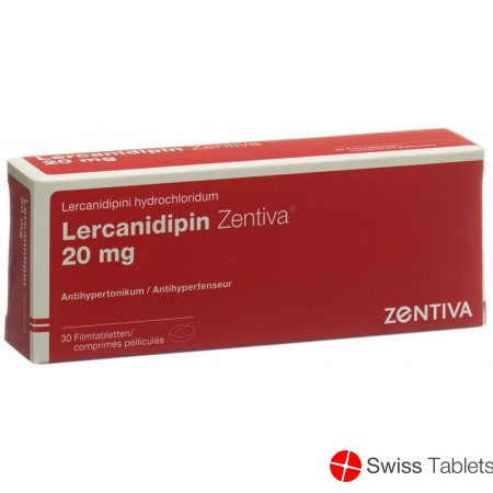 Lercanidipine Zentiva Filmtabl 20 mg 30 pcs