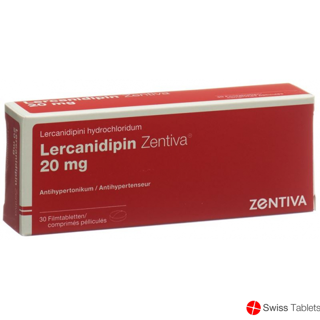 Lercanidipine Zentiva Filmtabl 20 mg 30 pcs