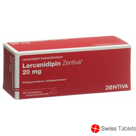 Lercanidipine Zentiva Filmtabl 20 mg 100 pcs