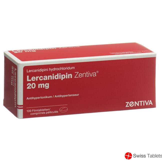 Lercanidipine Zentiva Filmtabl 20 mg 100 pcs