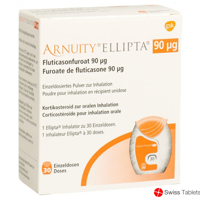 Arnuity Ellipta Inh Pulver 90mcg 30 Dos buy online