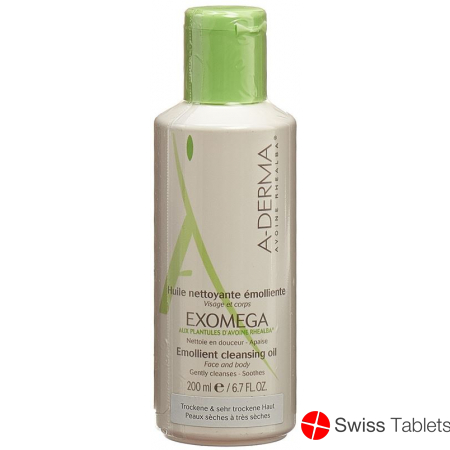 A-DERMA Exomega emollient shower oil 200 ml buy online