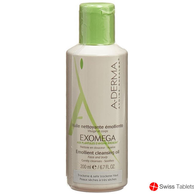 A-DERMA Exomega emollient shower oil 200 ml buy online