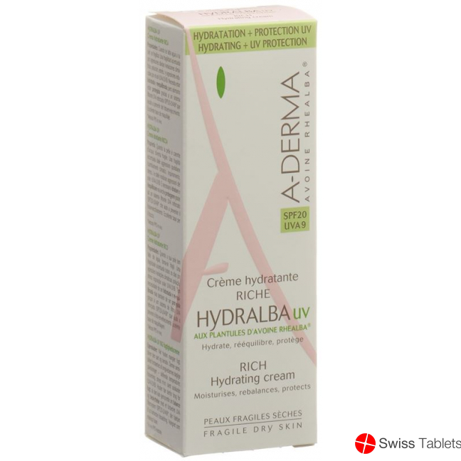 A-DERMA HYDRALBA rich cream UV 40 ml