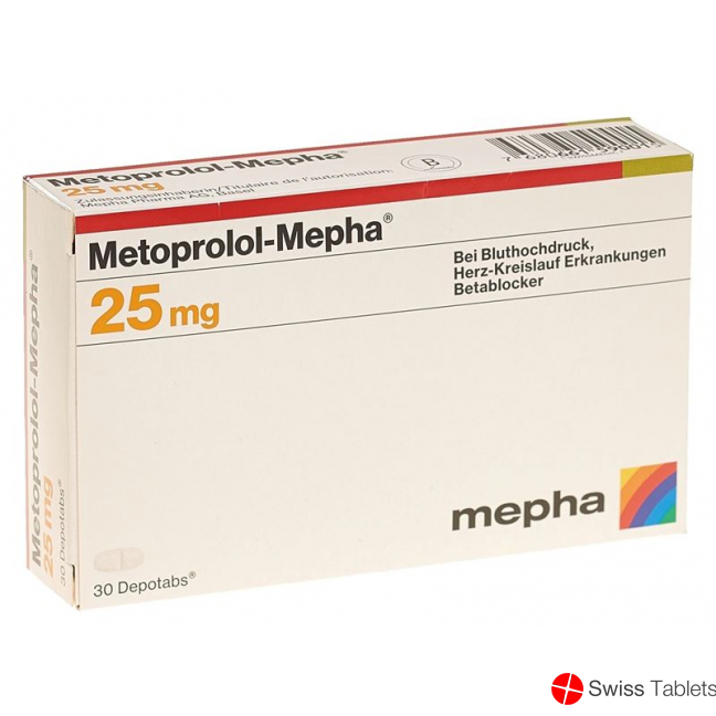 Metoprolol Mepha Depotabs 25mg 30 Stück buy online Metoprolol Mepha Depotabs 25mg 30 Stück buy online
