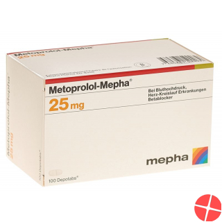 Metoprolol Mepha Depotabs 25 mg 100 pcs