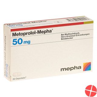 Metoprolol Mepha Depotabs 50 mg 30 pcs